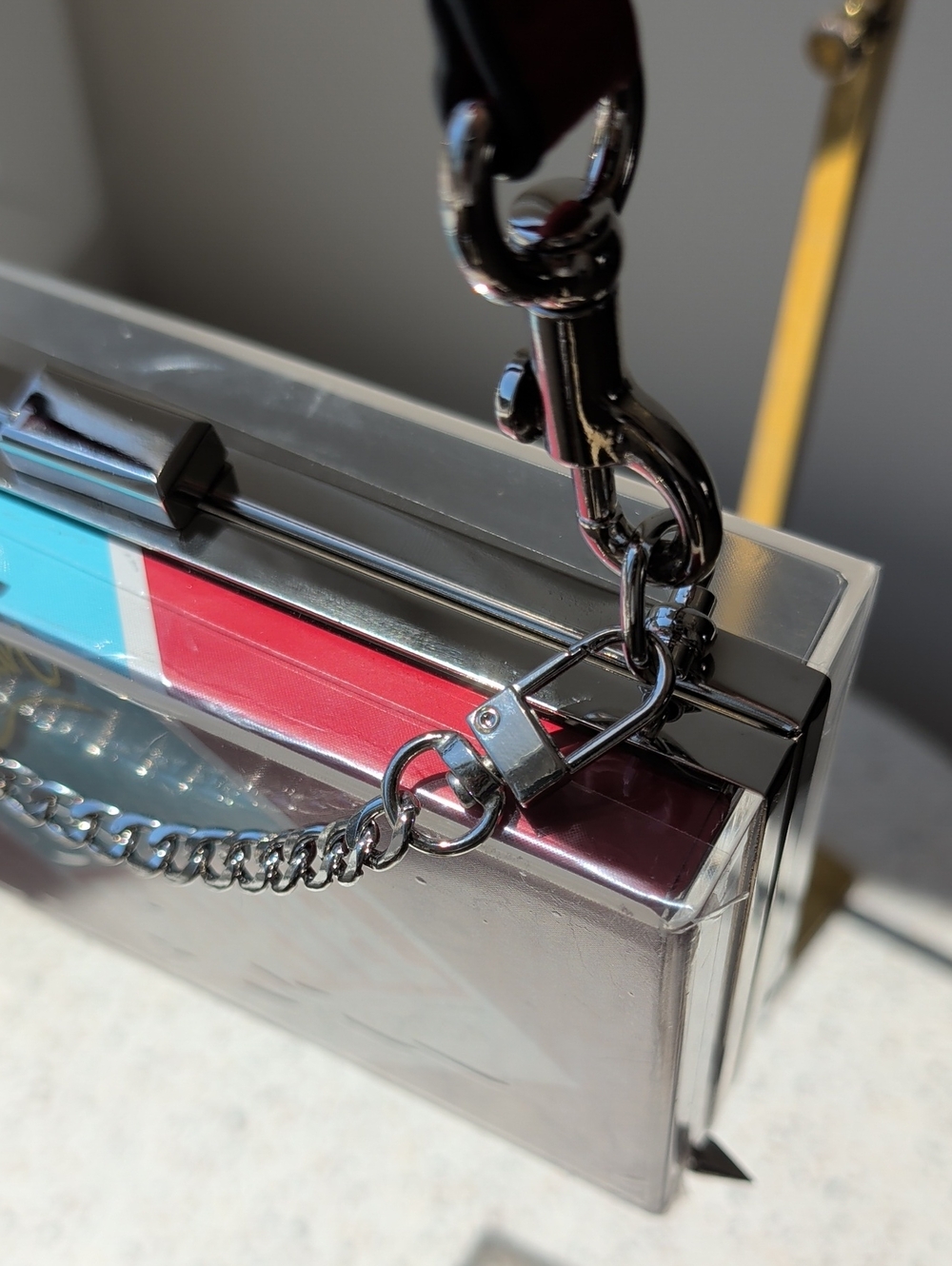 Upcycled Limited Edition Marvel X Christian Louboutin Novelty Clutch w/spikes - Picture 7 of 12
